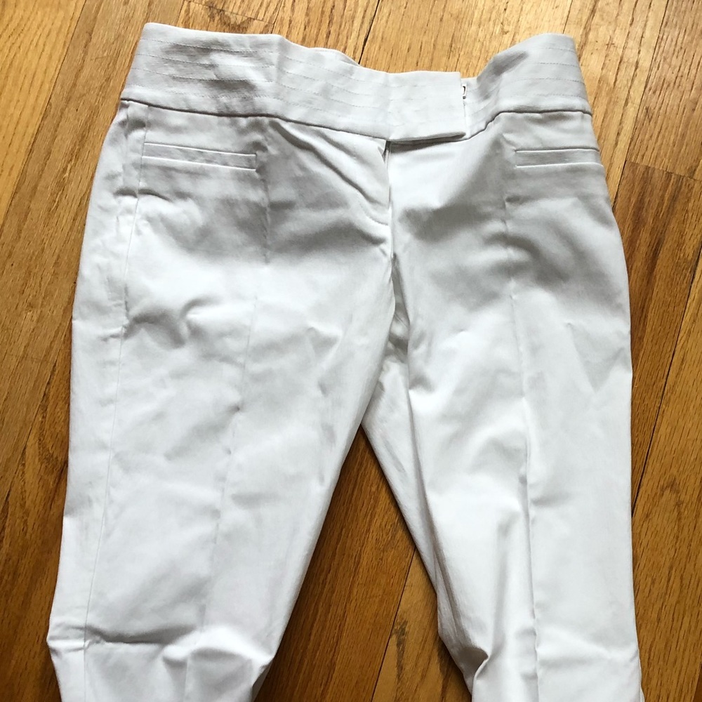 NWT The Limited white exact stretch pants, sz 6